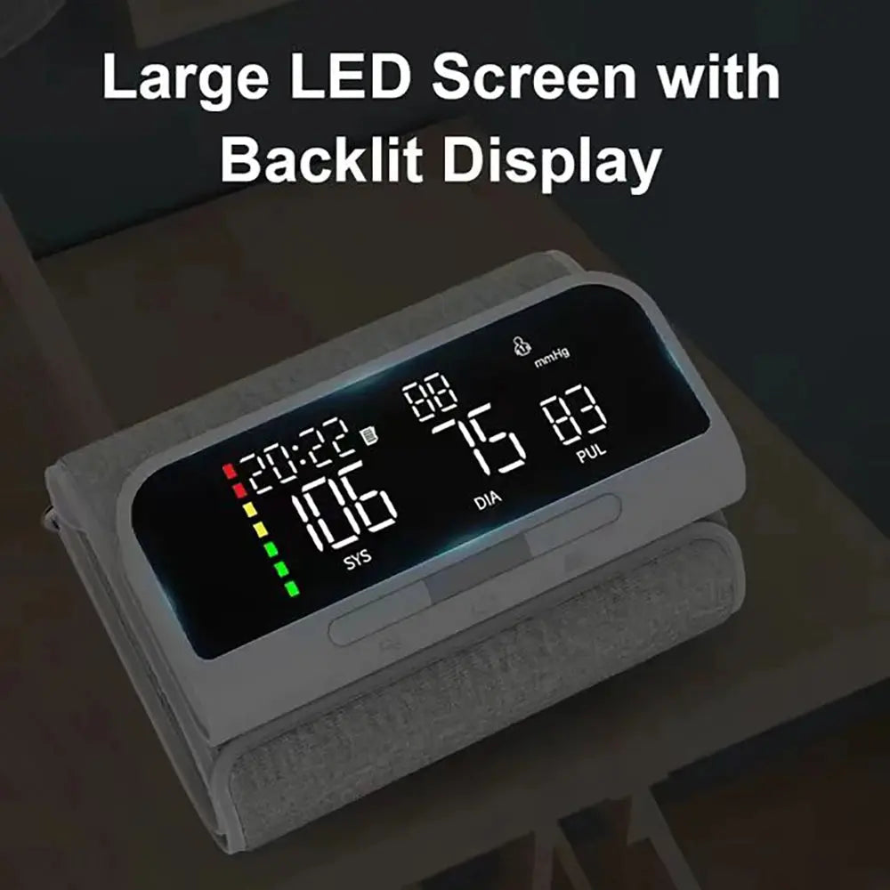 Full Upper Arm Blood Pressure Monitor Rechargeable Digital Three Color LCD large Screen Blood Pressure Monitor With Voice Nova Trendz