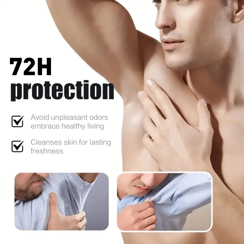 Men's Deodorizer Stick with 72 Hour Odor Control Removing Odor Increasing Favorability Refreshing Aroma Skincare Products Nova Trendz