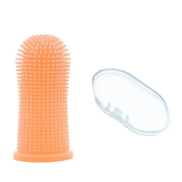 Dog Super Soft  pet Finger Toothbrush Teeth Cleaning Breath Care Nontoxic Silicone Tooth Brush Cat dog toothbrush pet products - Nova Trendz