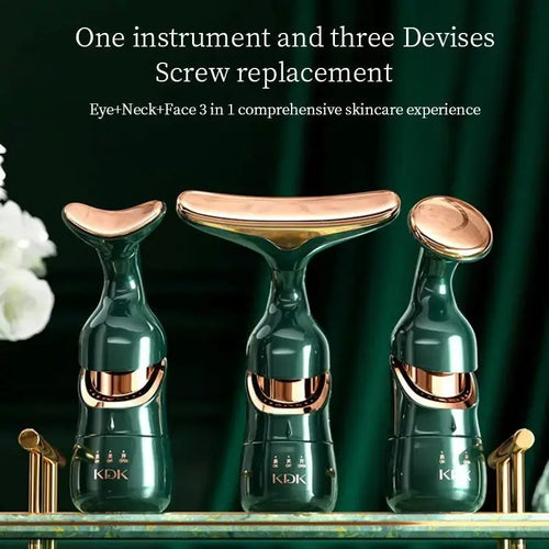 3-in-1 Microcurrent Facial Massager for Face, Neck & Eye Area Nova Trendz