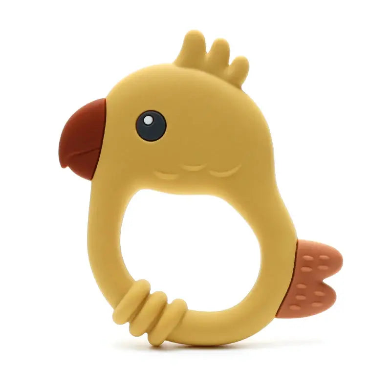 2015 New Design Colorful Parrot Teether - Food-Grade Silicone Baby Teething Toy (BPA-Free) baby teether Nova Trendz