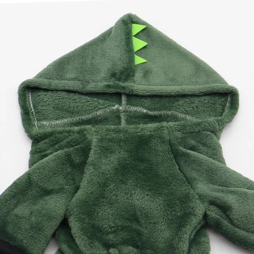 Pet Cat Dog Halloween Dog Clothes for Small Dogs Funny Dinosaur Cosplay Costume Winter Warm Cat Coat Fleece Hoodies Sweater Nova Trendz