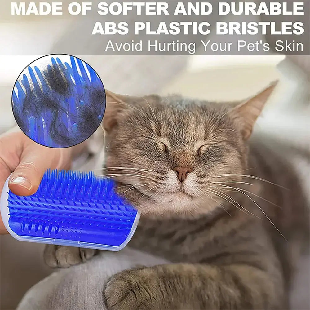 Pet Cat Corner Scrubber Massager Cat Scratching Scratching Scratcher Cat Brush Comb Massage Corner Brush Pet Supplies Nova Trendz