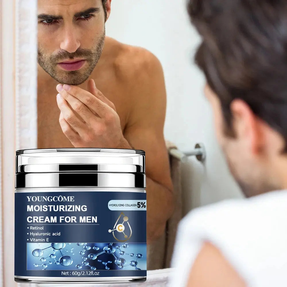 Men's Collagen moisturizing cream with retinol and vitamins, Anti-wrinkle Repair,fade fine lines,hyaluronic acid facial skincare - Nova Trendz
