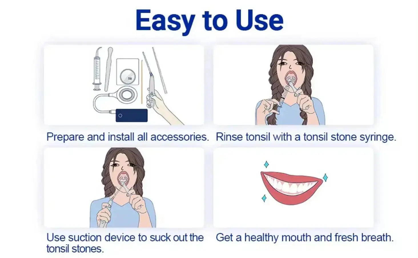 Electronic Vacuum Tonsil Stone Remover Kit with 5 Suction Modes 10in1 Tonsil Stone Cleaner Mouth Cleaning Tool Oral Fresh Care Nova Trendz