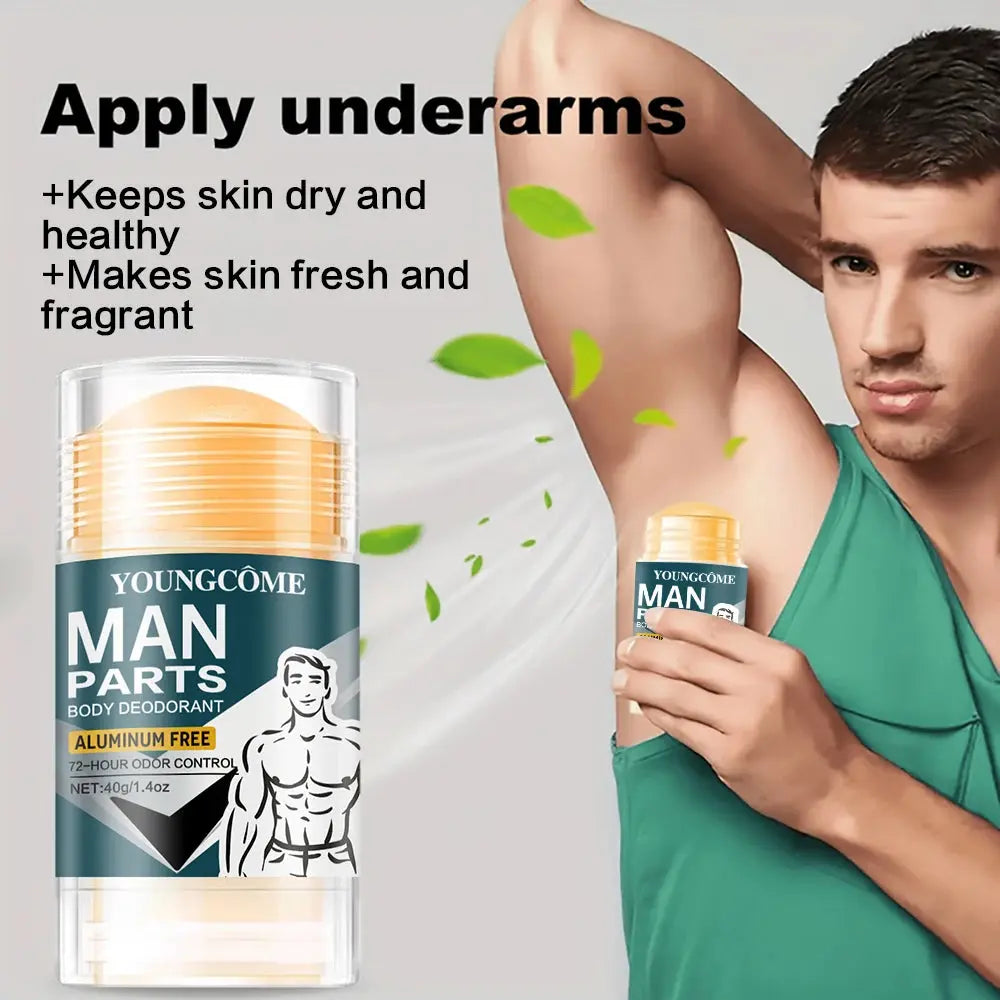 Men's Deodorizer Stick with 72 Hour Odor Control Removing Odor Increasing Favorability Refreshing Aroma Skincare Products Nova Trendz