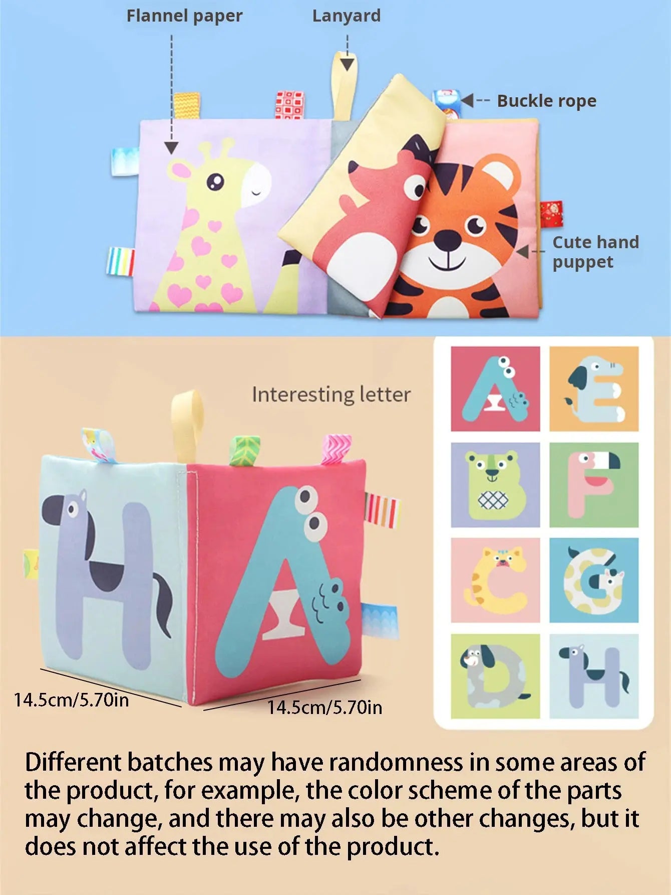 Baby Cloth Books Development Baby Toys Enlightenment Early Educational Toys 0-12 Months Kids Fruits Animal Numbers Cloth Book - Nova Trendz