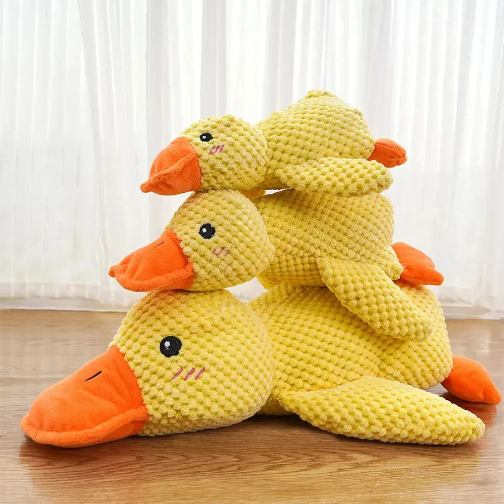 Dog Calming Duck Pet Plush Toy with Quacking Sound Calming Duck Dog Toy Pillow Toy Dog Stuffed Animals Chew Toy for Dogs Nova Trendz