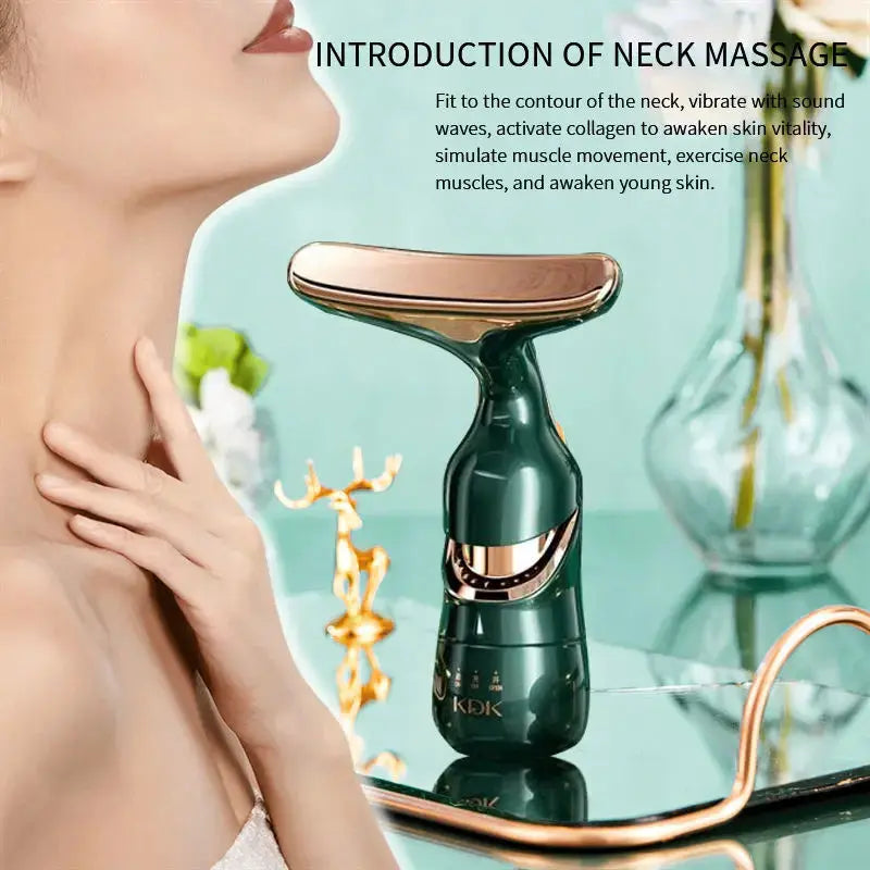 3-in-1 Microcurrent Facial Massager for Face, Neck & Eye Area Nova Trendz