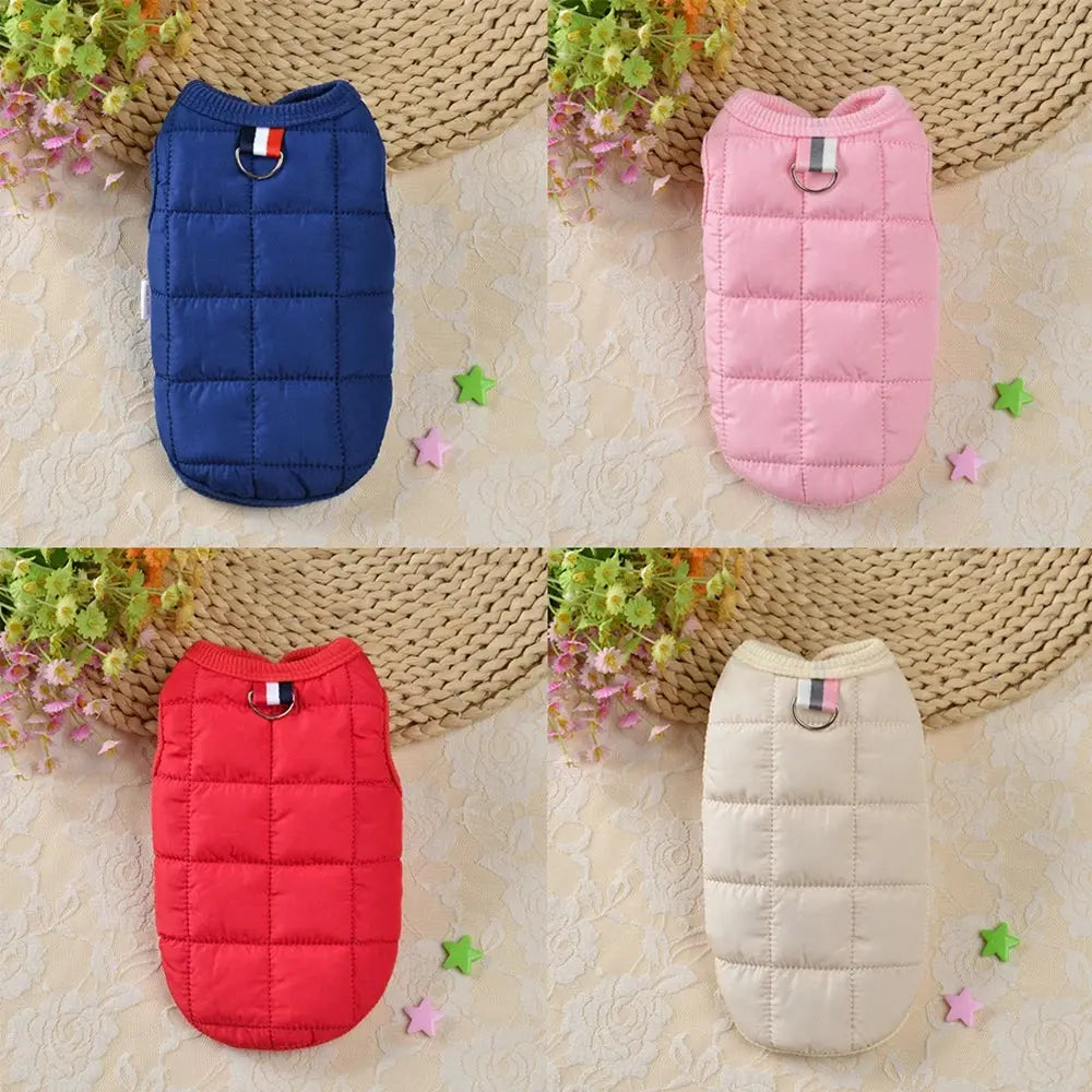XS-2XL Winter Warm Cotton Dogs Vest Coats For Small Medium Dog Clothing Puppy Kitten French Bulldog Chihuahua Pet Dogs Clothes Nova Trendz