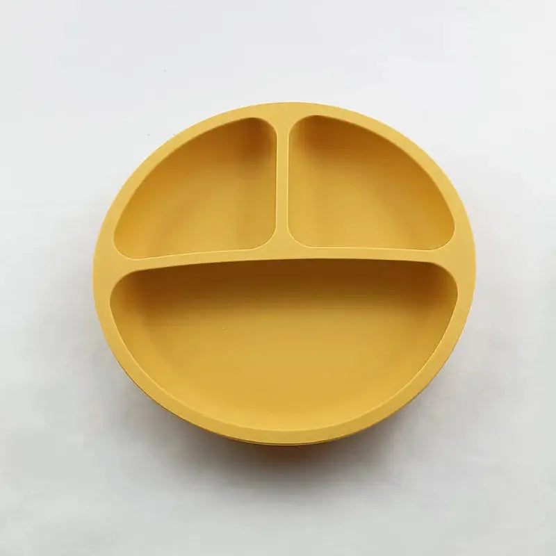 Baby Safe Silicone Dining Plate Suction Cartoon Children Dishes Feeding Toddler Training Tableware Retro Kids Smile Face Bowl Nova Trendz