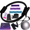 11PCS Pilates Loop Yoga Set 8 Resistance Band/Yoga Band Home Workout Pilates Ring Set Multifunctional Workout Set Yoga Equipment Nova Trendz