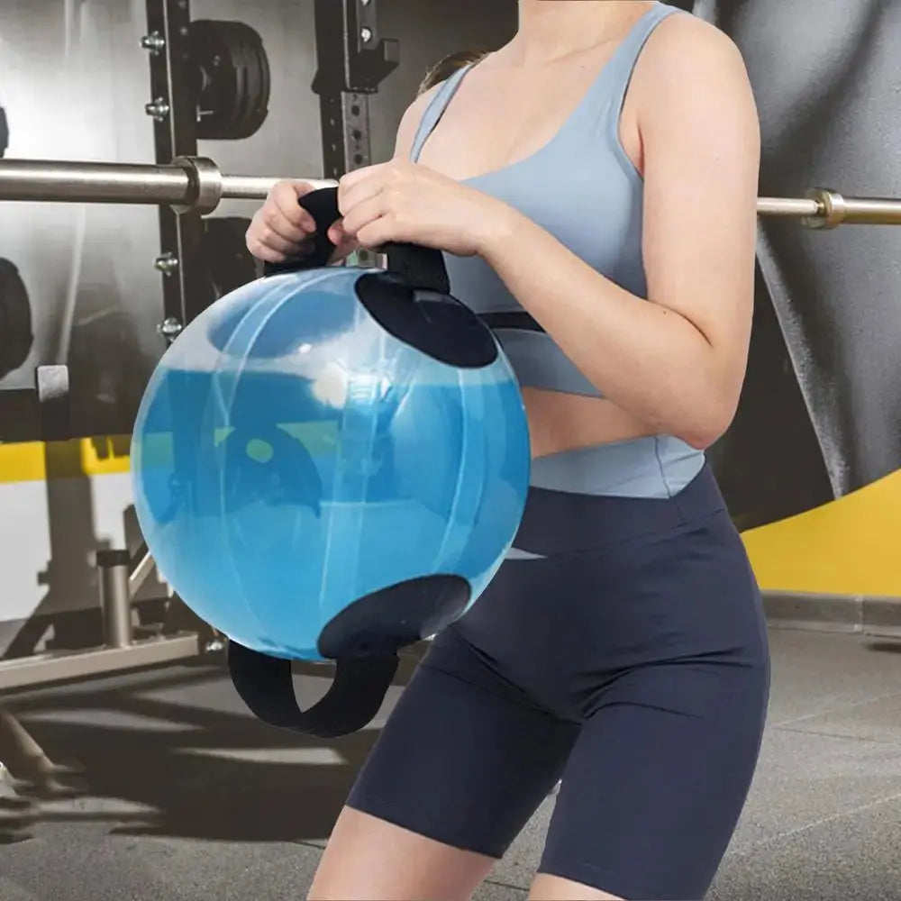Fitness Aqua Bag Inflatable Water Power Bags ball shape Gym Water Ball Adjustable Water Power Bags for Weightlifting Workout Nova Trendz