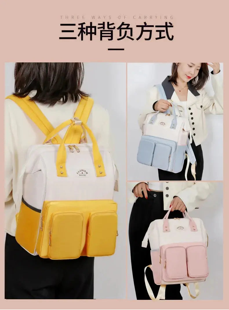 Multifunctional Large-capacity Mommy Bags for Outings Travel Backpack Waterproof Portable Mother and Baby Bag Women's Backpack Nova Trendz