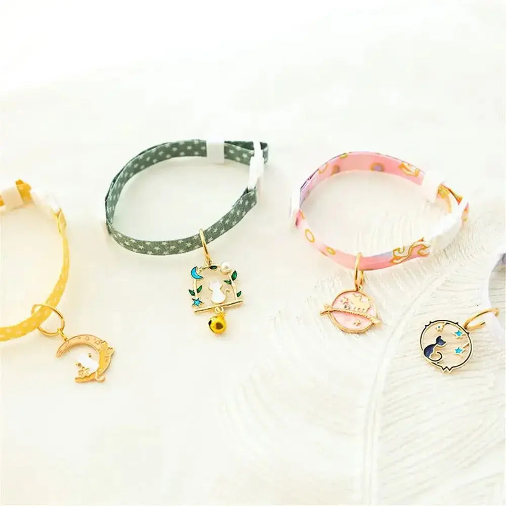 1PC Cute Kitten Collar Pet Cat Safety Necklace Breakaway Adjustable Cats Collar Puppy Collar Cat Pendant Puppy Cat Pet Supplies Nova Trendz