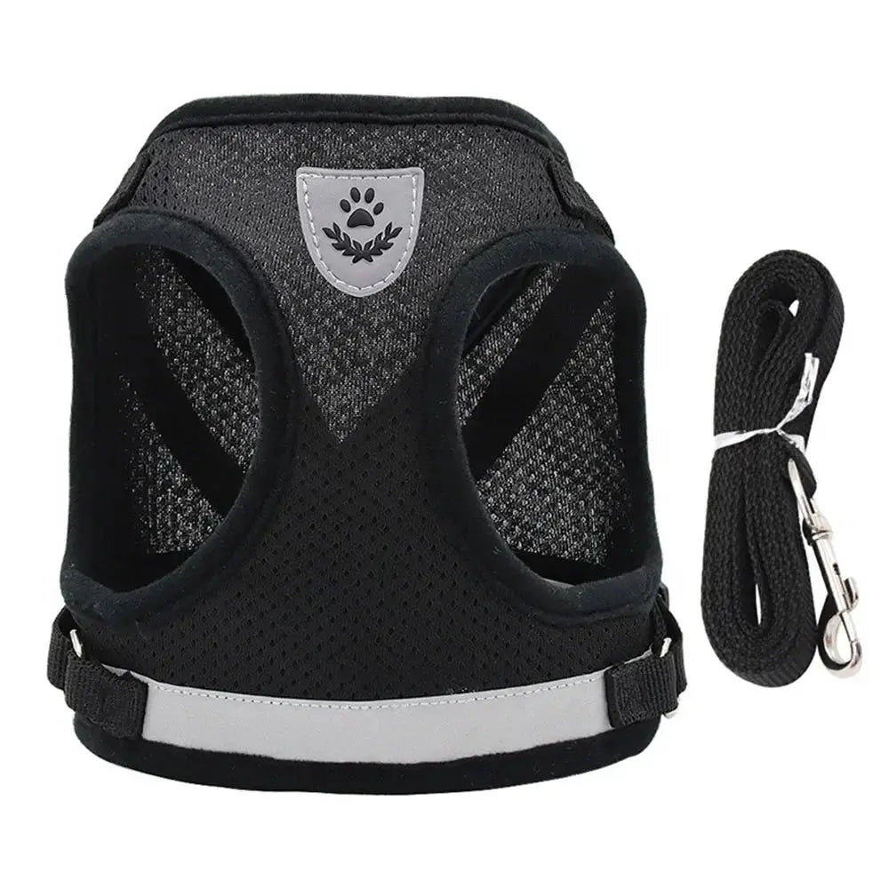 Cat Harness Lead Leash Set Adjustable Reflective Escape Proof Pet Mesh Vest Harness Puppy Dog Collar Small Dog Cat Pet Supplies - Nova Trendz