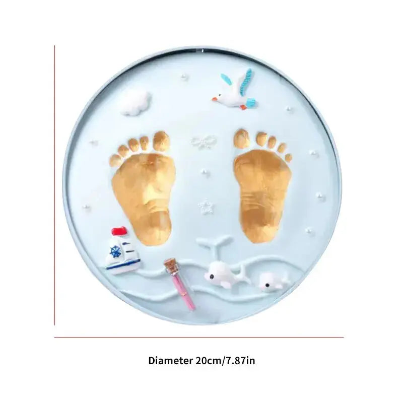 DIY Baby Hand and Footprint Kit – Keepsake Print Mud for Newborns & 100-Day Celebration, Nostalgic Growth Memory Gift Nova Trendz