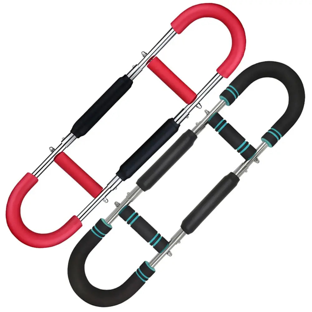 Twister Arm Exerciser with Foam Handle Adjustable Spring Workout Bar Forearm Triceps Chest Expander Portable Fitness Equipment Nova Trendz