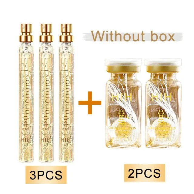 Korea 24k Care Serum Active Collagen Silk Care Lifting Firming Set Hyaluronan Silk Line Moisturizing Essence Firming Skin Care Nova Trendz