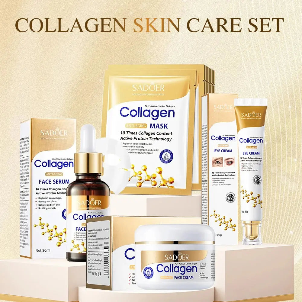SADOER Collagen Skin Care Serie Collagen Facial Mask Moisturizing Anti-aging Repair Brightening Skin Facial Mask Facial Skincare Nova Trendz