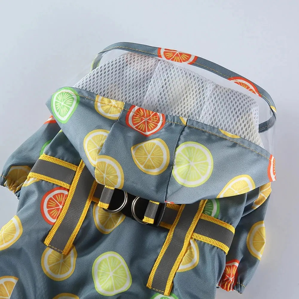 Dog Raincoat Dog Hooded Poncho 4 Legs Dog Rain Jacket with D Leash Ring Waterproof Dog Rain Clothes for Small Medium Dogs Nova Trendz
