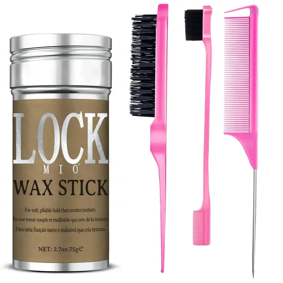 LOCKMIO Hair Wax Stick for Women and Kids Long Lasting Hold Pomade Control Broken Frizz Flyaway Styling Wax for Natural Wigs Nova Trendz