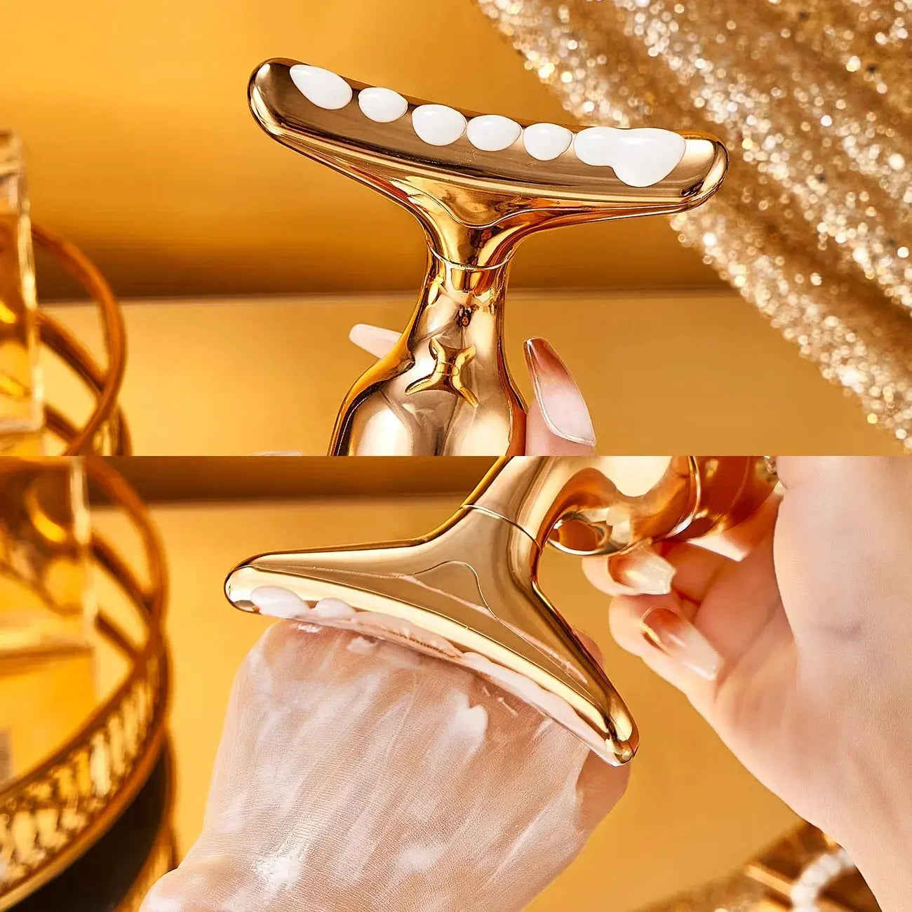 3 In 1 Face Massager Neck Facial Eye Massage Introducer Microcurrent Skin Rejuvenation Anti Aging Beauty Device Dropshipping - Nova Trendz