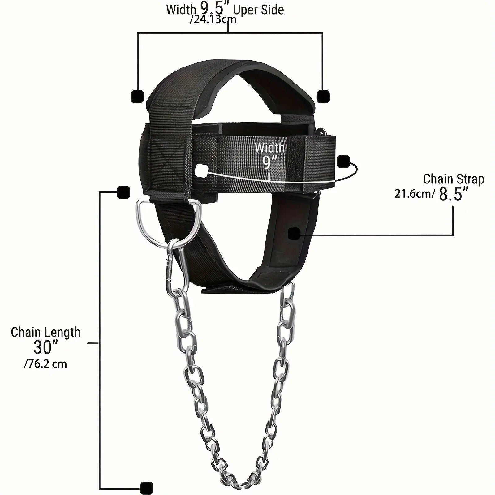 1pc Weight Lifting Training Headband With Chain, Suitable For Strength Training, Muscle Exercise Nova Trendz