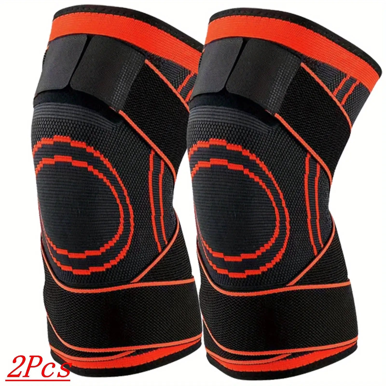 (2pcs) Order A Size Up Get Maximum Knee Support & Arthritis Relief For Men & Women - Adjustable Strap Wrap For Running, Cycling & Exercise! Nova Trendz