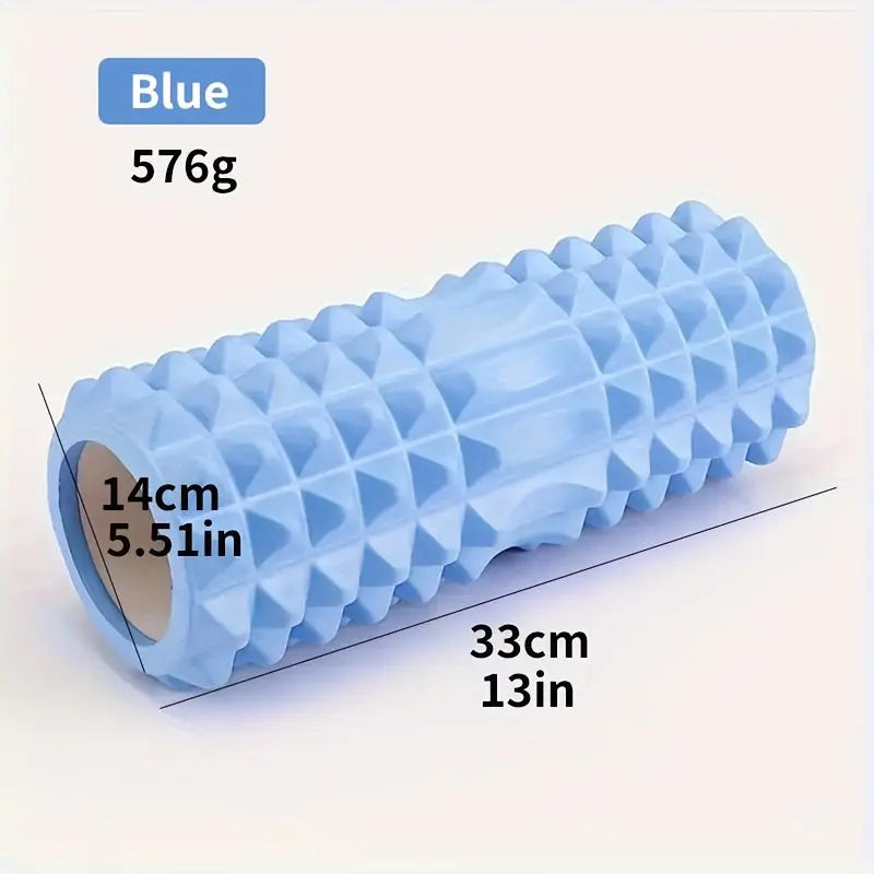 1pc Yoga Massage Roller, Suitable For Pilates, Yoga Exercise, Back Muscle Massage Roller, For Body Shaping, Calf Exercise Nova Trendz