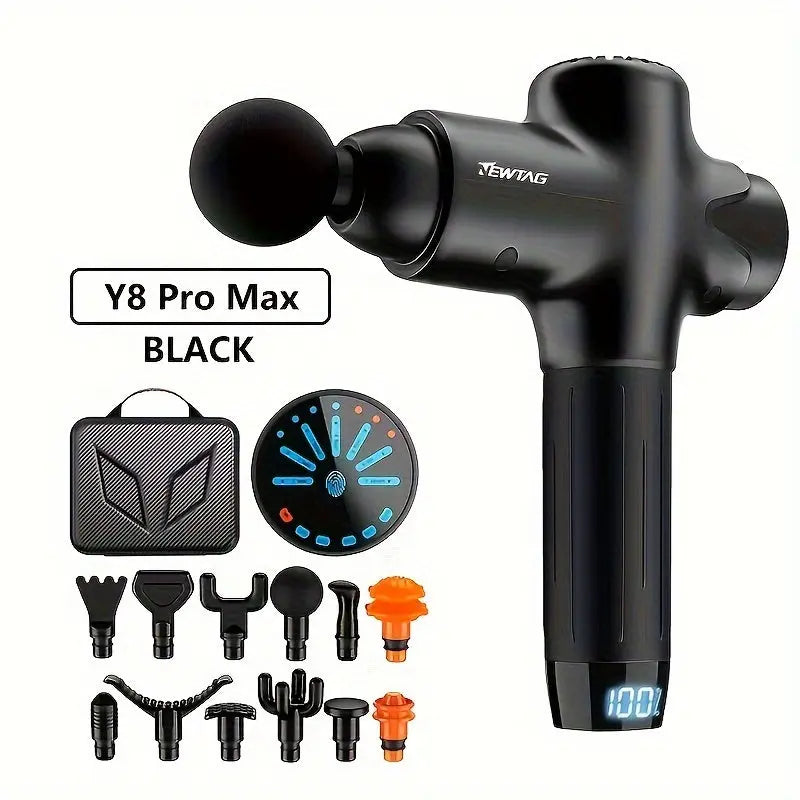 NEW TAG Muscle Massage Gun Upgraded Muscle Massage Gun Silent Portable Electric Massager Deep Tissue Massager Suitable for muscle relaxation after exercise Fitness training supplies Nova Trendz