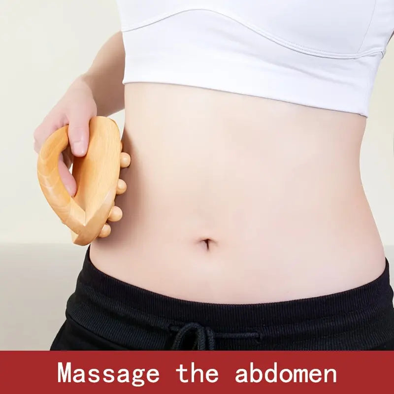 1/2pcs Massage Stick - Full Body Relaxation, Wooden Massage Tool for Back, Neck, Abandon, Hand, Leg, Waist, Relax Muscles tool After Exercise, Massager tool, Massage brush with 12 Smooth Beads Nova Trendz