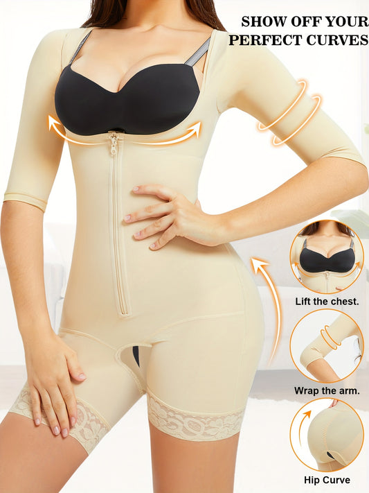 Postpartum Shaping Bodysuit - Waist Trainer Tummy Control Open Crotch Open Bust Slip Body Shaper - Breathable Fabric - For Women Postpartum Recovery & Shapewear - Suitable for Daily Wear & Exercise - Perfect Gift for New Moms