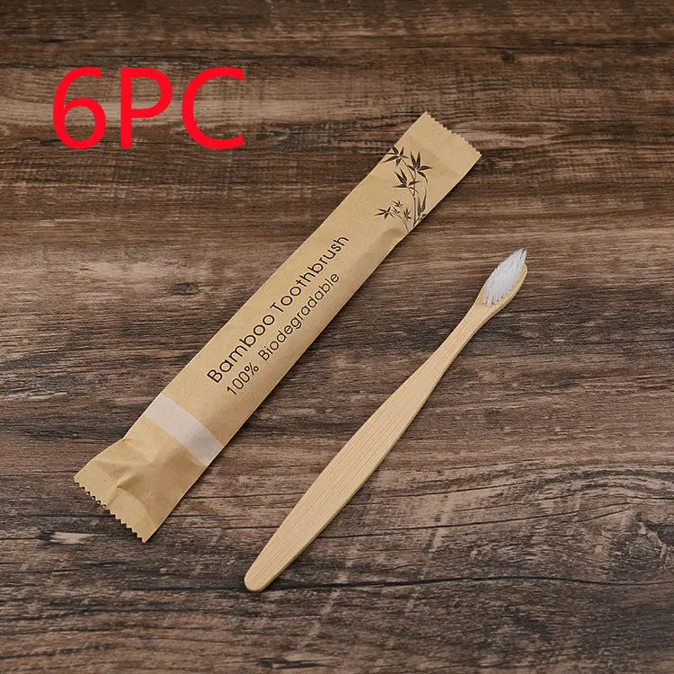 10Pcs Colorful Toothbrush Natural Bamboo Tooth Brush Set Soft Bristle Charcoal Teeth Eco Bamboo Toothbrushes Dental Oral Care (75g)50357526-C11-401