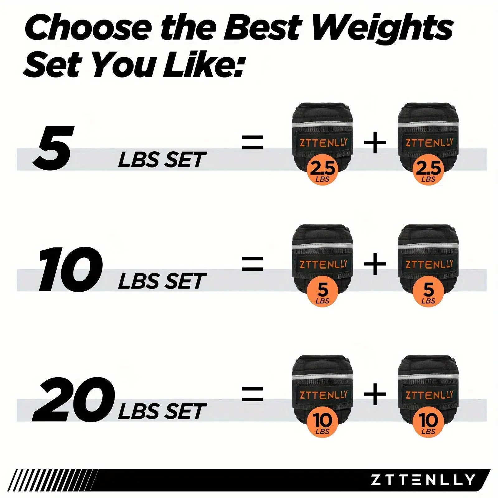 1 Pair Adjustable Ankle Weights, 5lbs/2.27kg Pair (2.5lbs/1.13kg Each) With Carry Bag - For Strength Training, Leg & Ankle Muscle Exercise Nova Trendz