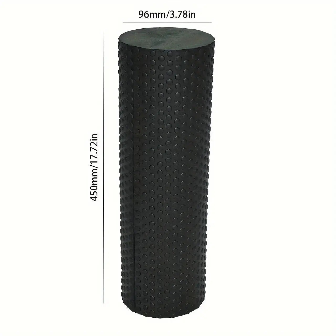 1pc Premium EVA Foam Roller - Textured Surface for Enhanced Flexibility, Muscle Relaxation | Ideal for Yoga, Pilates & Fitness | Available in Purple, Blue, Black, Workout Accessories Nova Trendz
