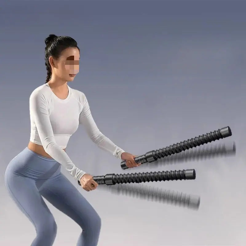 A pair of stainless steel adjustable battle ropes for strength training. Workout equipment, exercise equipment.flexible and durable fitness rope, suitable for abdominal exercises. The length is less than 78.74 inches.battle r Nova Trendz