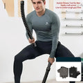 A pair of stainless steel adjustable battle ropes for strength training. Workout equipment, exercise equipment.flexible and durable fitness rope, suitable for abdominal exercises. The length is less than 78.74 inches.battle r Nova Trendz
