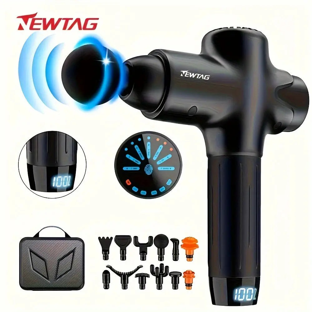 NEW TAG Muscle Massage Gun Upgraded Muscle Massage Gun Silent Portable Electric Massager Deep Tissue Massager Suitable for muscle relaxation after exercise Fitness training supplies Nova Trendz