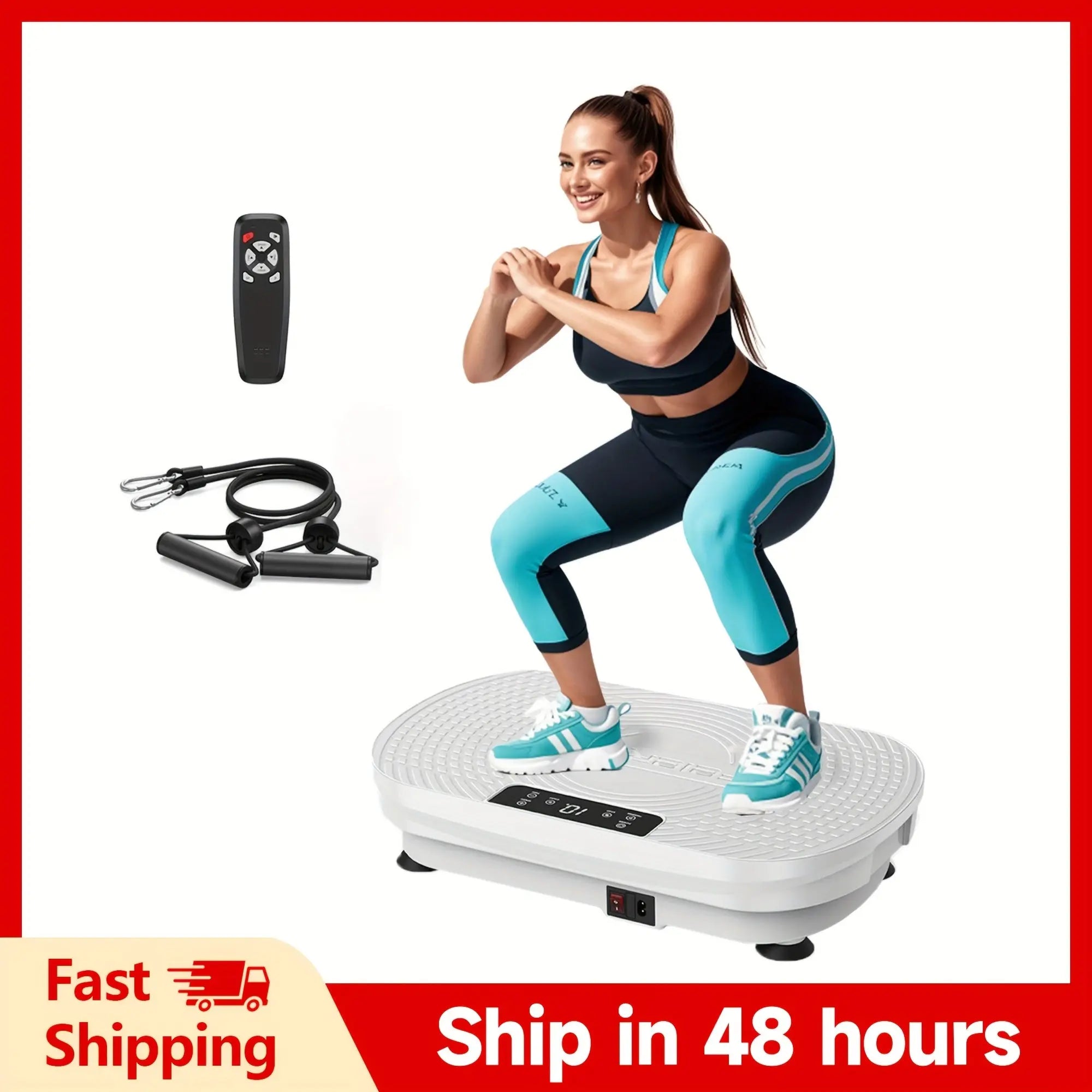 Fitness Pedel/ Vibration Plate Exercise Machine, Multiple Preset Modes Vibration Platform, Whole Body Workout Exercise Machine For Body Building, Quiet And Portable, Ideal Home Gym Workout Equipment, Perfect Gift, Without Bat Nova Trendz