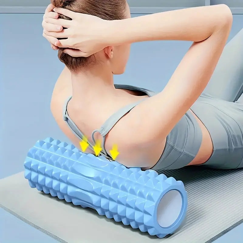 1pc Yoga Massage Roller, Suitable For Pilates, Yoga Exercise, Back Muscle Massage Roller, For Body Shaping, Calf Exercise Nova Trendz