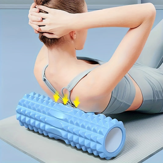 1pc Yoga Massage Roller, Suitable For Pilates, Yoga Exercise, Back Muscle Massage Roller, For Body Shaping, Calf Exercise
