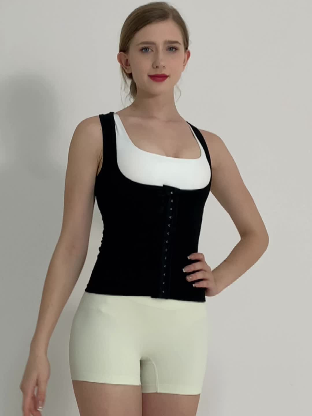 [Sweat Vest] Women Sweat Vest - Sauna Suit with Hook for Women -Sweat Suit Sauna Vest Tank Top Waist Trainer forWorkout Exercise