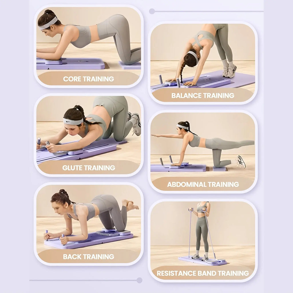 U.S FAST SHIPPING!!! Adjustable Pilates Board, Home Workout | Ab & Push-up Workout Board- Yoga Nova Trendz