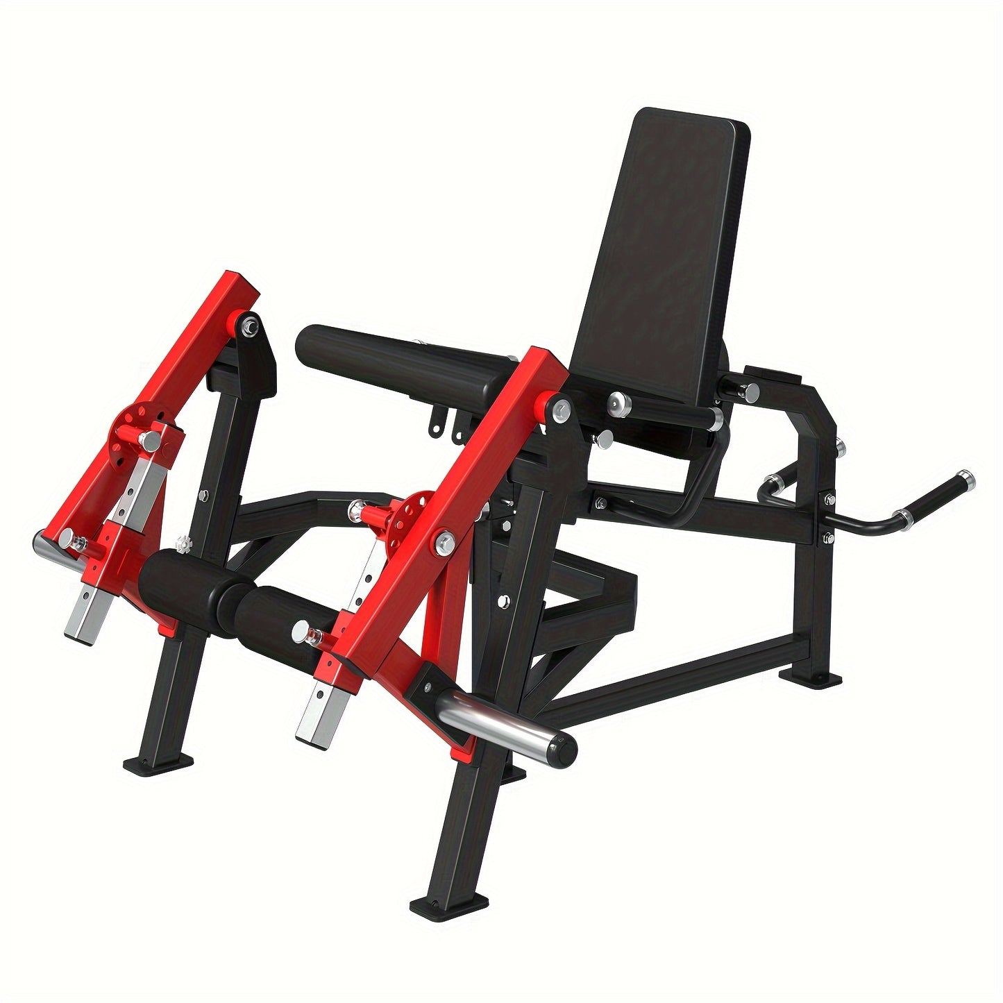[4-IN-1 Leg Exercise Machine] 4-IN-1 Leg Exercise Machine - Single Leg Extension And Lying Leg Curl, Adjustable Leg Bench - 350lb Capacity, Plate Loaded Home Gym