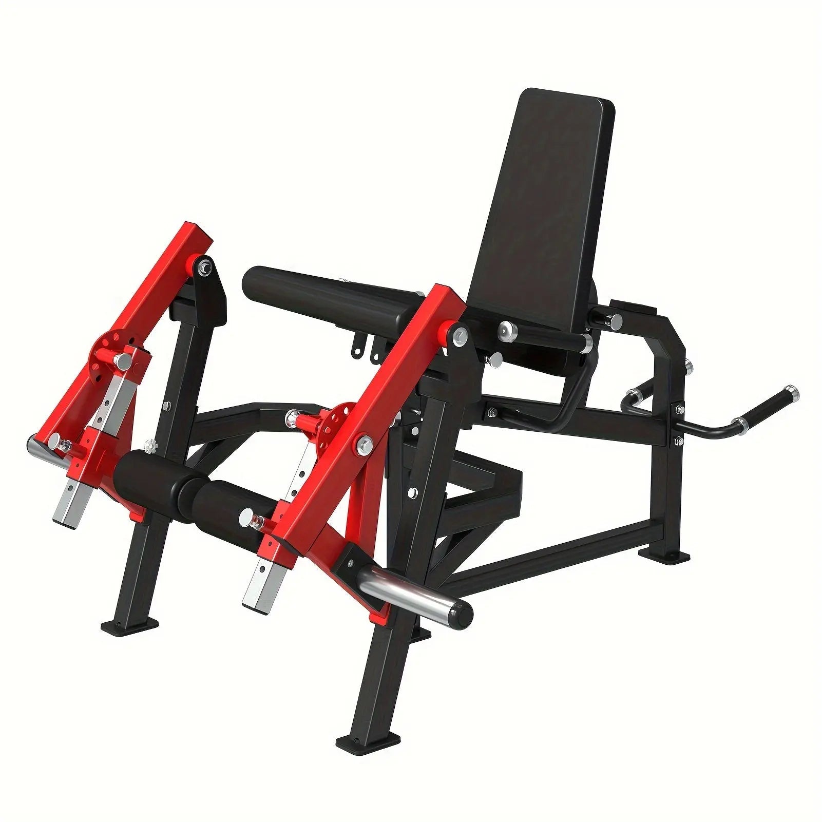 [4-IN-1 Leg Exercise Machine] 4-IN-1 Leg Exercise Machine - Single Leg Extension And Lying Leg Curl, Adjustable Leg Bench - 350lb Capacity, Plate Loaded Home Gym Nova Trendz
