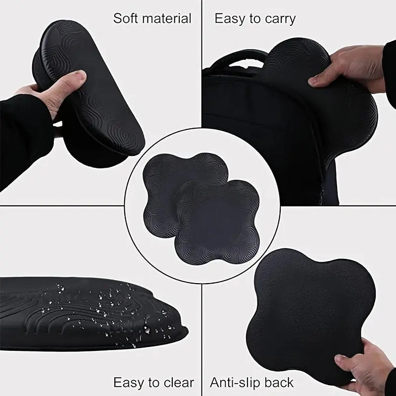 2pcs Fitness Yoga Kneeling Pads, Suitable For Flat Support, Strength Training, Yoga And Pilates Exercise Nova Trendz