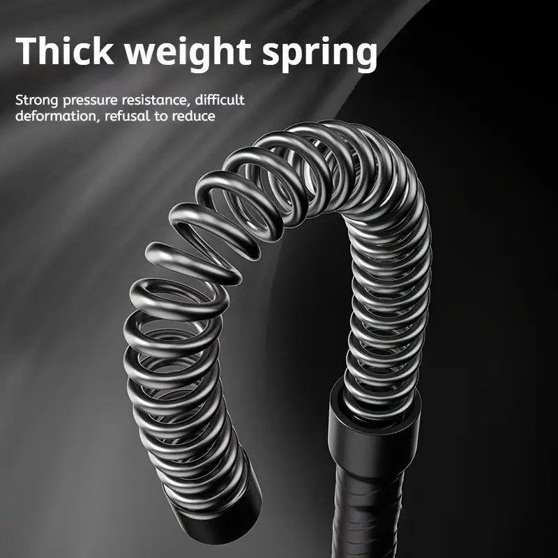 A pair of stainless steel adjustable battle ropes for strength training. Workout equipment, exercise equipment.flexible and durable fitness rope, suitable for abdominal exercises. The length is less than 78.74 inches.battle r Nova Trendz