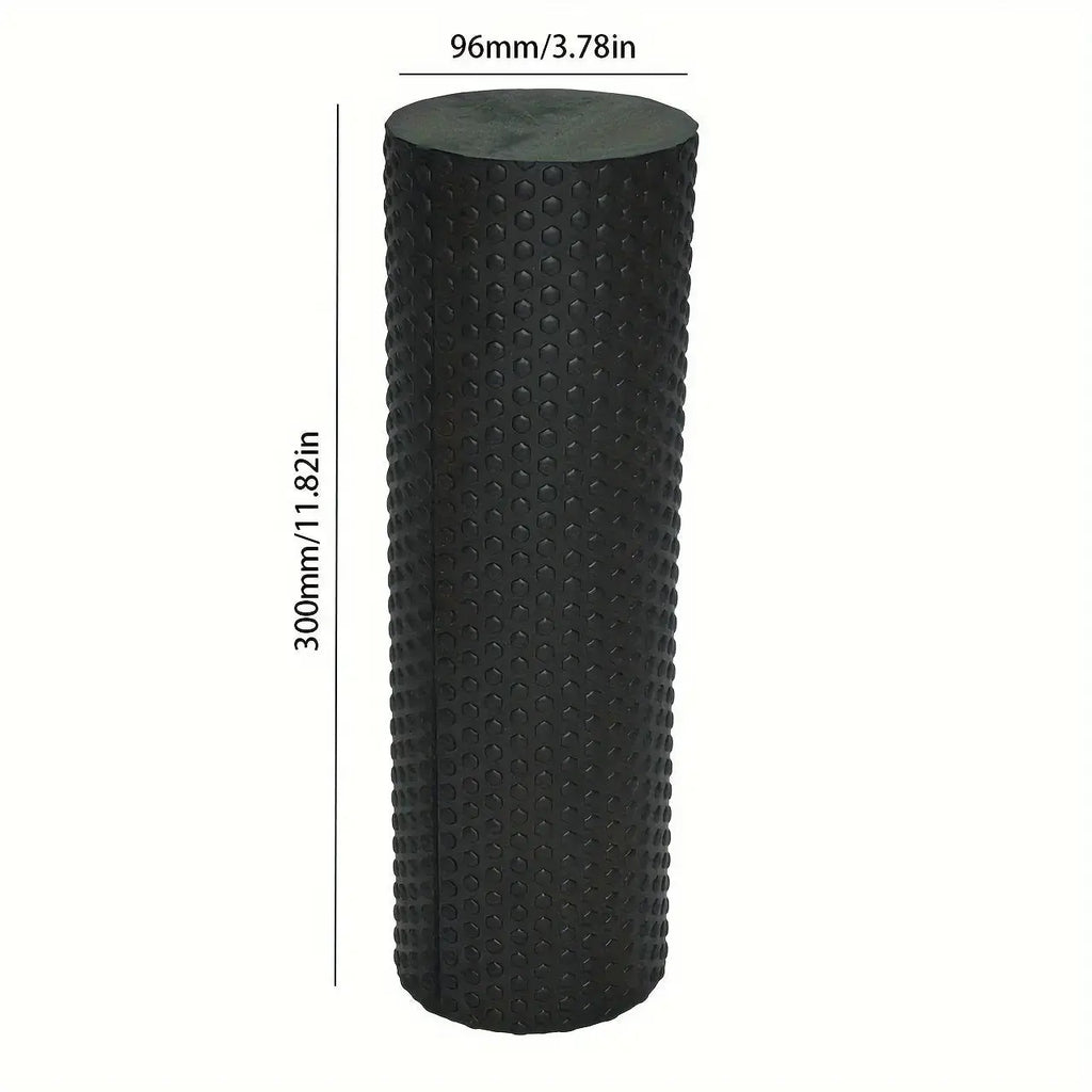 1pc Premium EVA Foam Roller - Textured Surface for Enhanced Flexibility, Muscle Relaxation | Ideal for Yoga, Pilates & Fitness | Available in Purple, Blue, Black, Workout Accessories Nova Trendz
