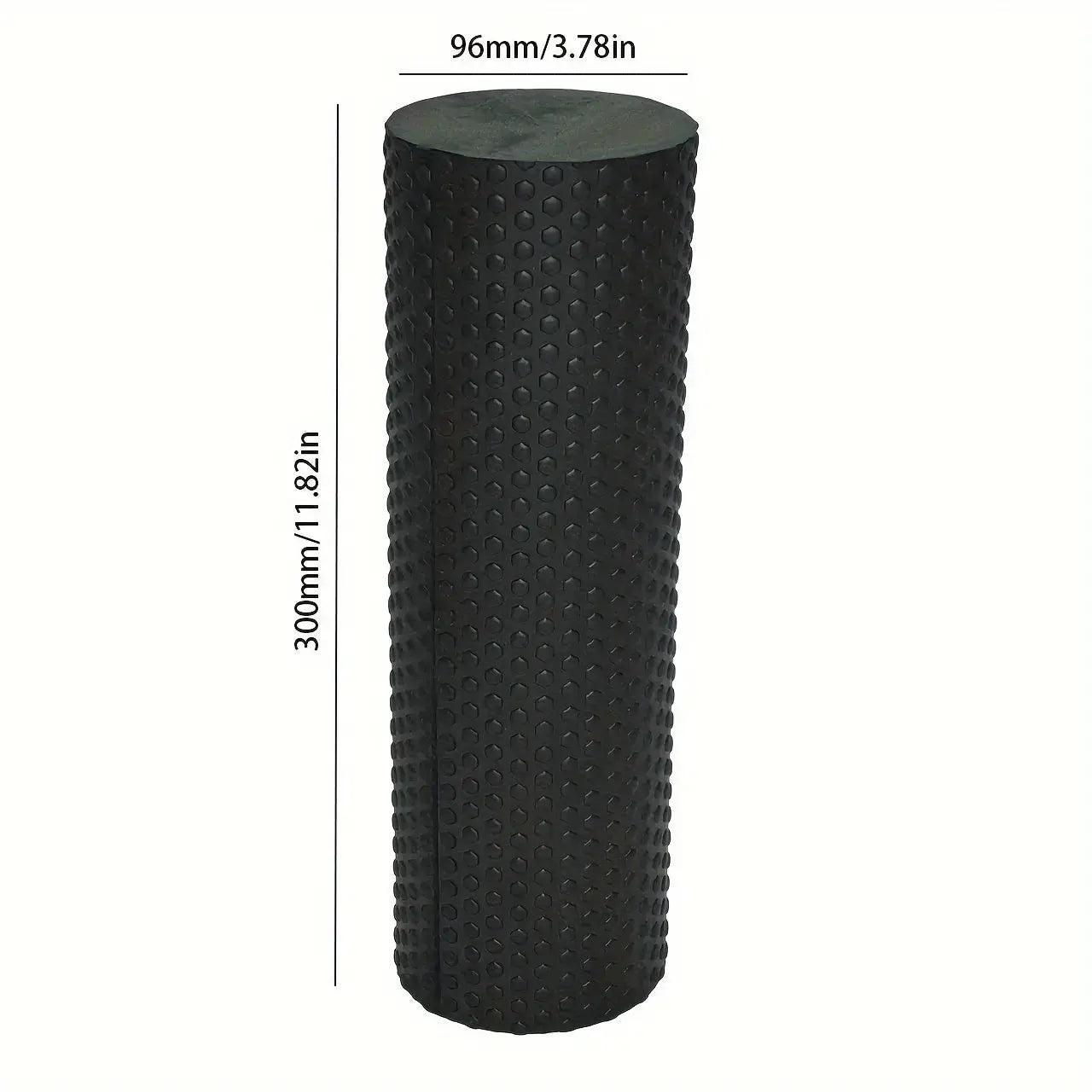 1pc Premium EVA Foam Roller - Textured Surface for Enhanced Flexibility, Muscle Relaxation | Ideal for Yoga, Pilates & Fitness | Available in Purple, Blue, Black, Workout Accessories Nova Trendz